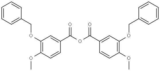 Benzoic acid, 4-methoxy-3-(phenylmethoxy)-, anhydride with 4-methoxy-3-(phenylmethoxy)benzoic acid