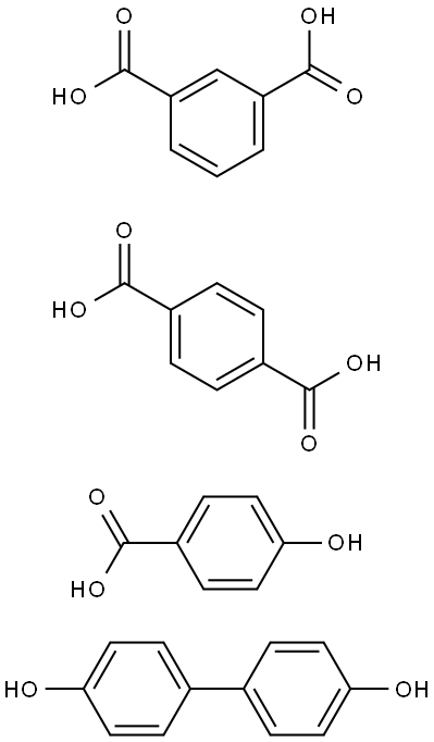 polymer with 1,4-benzenedicarboxylic acid, [1,1'-3-benzenedicarboxylic acid Struktur