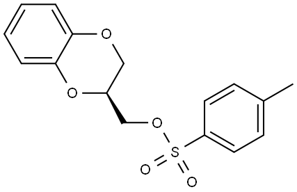 1,4-Benzodioxin-2-methanol, 2,3-dihydro-, 2-(4-methylbenzenesulfonate), (2S)- Struktur