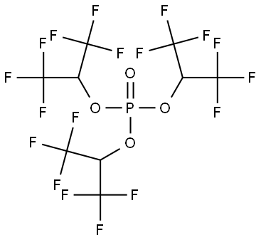 Tris(1,1,1,3,3,3-hexafluoroisopropyl) phosphate Struktur