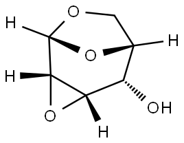 1,6:2,3-Dianhydro-β-D-talopyranose Struktur