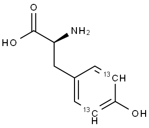 L-TYROSINE (PHENOL-3,5-13C2, 95-99%) Struktur