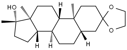 Androstan-3-one, 17-hydroxy-17-methyl-, cyclic 1,2-ethanediyl acetal, (5α,17β)-