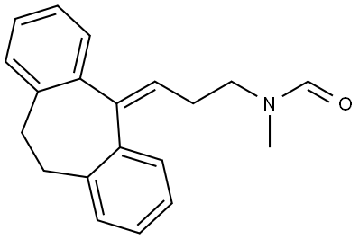 Formamide, N-[3-(10,11-dihydro-5H-dibenzo[a,d]cyclohepten-5-ylidene)propyl]-N-methyl- Struktur