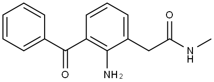 Benzeneacetamide, 2-amino-3-benzoyl-N-methyl- Struktur