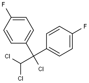 Ethane, 1,2,2-trichloro-1,1-bis(p-fluorophenyl)- (5CI) Struktur