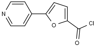 5-pyridin-4-ylfuran-2-carbonyl chloride Struktur