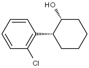 rel-(1R,2R)-2-(2-Chlorophenyl)cyclohexanol Struktur