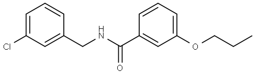 N-[(3-Chlorophenyl)methyl]-3-propoxybenzamide Structure