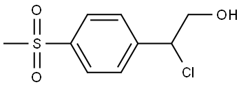 Benzeneethanol, β-chloro-4-(methylsulfonyl)- Struktur