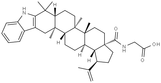 2,3-Indolobetulinic glycine amide Struktur