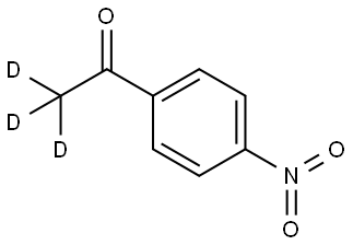 1-(4-nitrophenyl)ethan-1-one-2,2,2-d3 Struktur