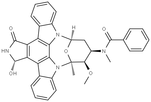 3 Hydroxy Midostaurin Epimer 1 (CGP52421 Epimer 1) Struktur