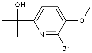 2-Pyridinemethanol, 6-bromo-5-methoxy-α,α-dimethyl- Struktur