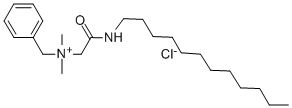 benzyl[2-(dodecylamino)-2-oxoethyl]dimethylammonium chloride  Struktur