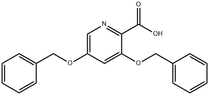 3,5-bis-benzyloxy-pyridine-2-carboxylic acid Struktur