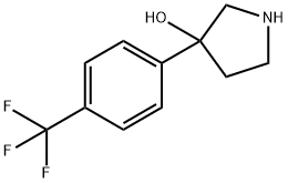 3-[4-(TRIFLUOROMETHYL)PHENYL]-3-PYRROLIDINOL Struktur