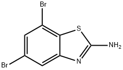 2-BenzothiazolaMine, 5,7-dibroMo- Struktur