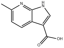 1H-Pyrrolo[2,3-b]pyridine-3-carboxylic  acid,  6-methyl- Struktur