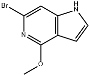 1H-Pyrrolo[3,2-c]pyridine, 6-broMo-4-Methoxy- Struktur