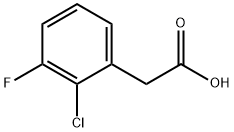 2-(2-Chloro-3-fluorophenyl)acetic acid Struktur