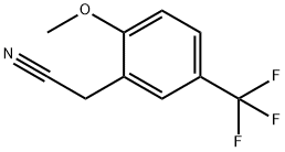 2-METHOXY-5-(TRIFLUOROMETHYL)PHENYLACETONITRILE Struktur