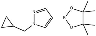 1-(CyclopropylMethyl)-4-(4,4,5,5-tetraMethyl-1,3,2-dioxaborolan-2-yl)-1H-pyrazole Struktur