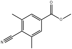 4-CYANO-3,5-DIMETHYL-BENZOIC ACID METHYL ESTER Struktur