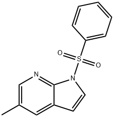 1H-Pyrrolo[2,3-b]pyridine, 5-methyl-1-(phenylsulfonyl)- Struktur