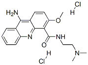 9-Amino-N-(2-(dimethylamino)ethyl)-3-methoxy-4-acridinecarboxamide dih ydrochloride Struktur