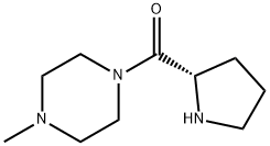 (4-METHYL-PIPERAZIN-1-YL)-(S)-PYRROLIDIN-2-YL-METHANONE Struktur