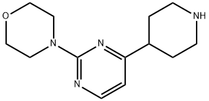 4-(4-piperidin-4-yl-pyrimidin-2-yl)-morpholine Struktur