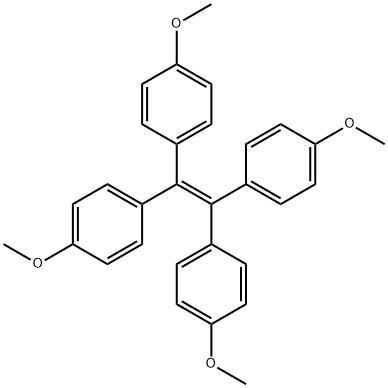 1,1,2,2-Tetra(4-methoxyphenyl)ethene Struktur