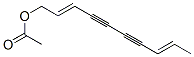 (2E,8E)-2,8-Decadiene-4,6-diyn-1-ol acetate Struktur