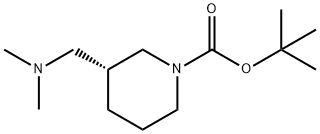 R-3-(Dimethylaminomethyl)-N-Boc-piperidine
 Struktur