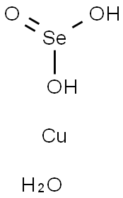 COPPERHYDROSELENITEMONOHYDRATE Struktur