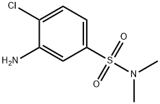 3-AMINO-4-CHLORO-N,N-DIMETHYL-BENZENESULFONAMIDE Struktur