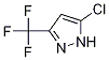 3-trifluoromethyl-1H-5-chloropyrazole Struktur