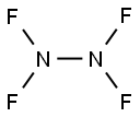 Dinitrogen tetrafluoride Struktur