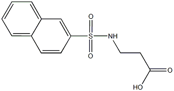 3-[(2-NAPHTHYLSULFONYL)AMINO]PROPANOIC ACID Struktur