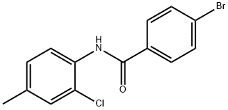 4-bromo-N-(2-chloro-4-methylphenyl)benzamide Struktur