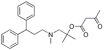 Butanoic acid, 3-oxo-,2-[(3,3-diphenylpropyl)MethylaMino]-1,1-diMethylethyl ester Struktur