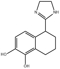 5,6-dihydroxy-1-(2-imidazolinyl)tetralin Struktur