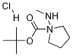 1-N-Boc-(R)-(methylamino)-pyrrolidine Hydrochloride Struktur