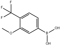 3-Methoxy-4-(trifluoromethyl)phenylboronic acid Struktur