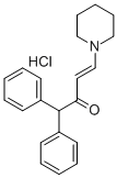 1,1-Diphenyl-4-piperidino-3-buten-2-one hydrochloride Struktur