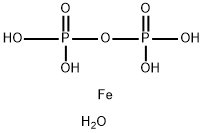 Iron(III)pyrophosphate nonahydarate Struktur