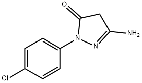 5-AMINO-2-(4-CHLORO-PHENYL)-2,4-DIHYDRO-PYRAZOL-3-ONE Struktur