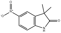 3,3-DiMethyl-5-nitroindolin-2-one Struktur