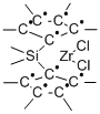 Dimethylsilylbis(tetramethylcyclopentadienyl)zirconium dichloride  Struktur